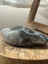 【MOMOMOON】Madagascar smoky quartz candle holder/1.20kg