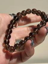 【MOMOMOON】8.4mm Smoky Quartz Bracelet /Brazil