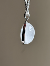 【MOMOMOON】高品質 Amphibole in Quartz pendant top【0610-9】