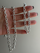7.5mm fat oval chain necklace 45.5cm