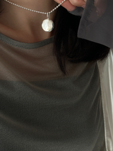 表+内側刻印【お好きな刻印お入れします】 - hidden message Locket pendant Type:Round -