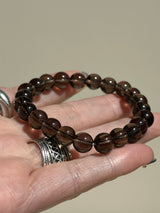 【MOMOMOON】8.4mm Smoky Quartz Bracelet /Brazil