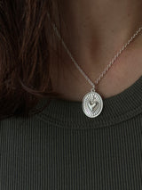 Heart on cross Oval plate top