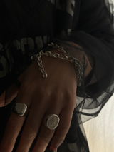 7.5mm fat oval chain necklace 45.5cm