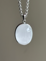 【MOMOMOON】高品質 Amphibole in Quartz pendant top【0610-9】