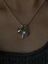 両面刻印【お好きな刻印お入れします】Original Message series - イニシャル Mini Oval pendant -