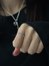 表面刻印可能【お好きな刻印お入れします】 2mm chain Message Ring