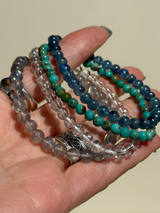 【MOMOMOON】4.5mm turquoise Bracelet/Mexico 【B】