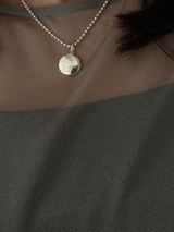 表+内側刻印【お好きな刻印お入れします】 - hidden message Locket pendant Type:Round -