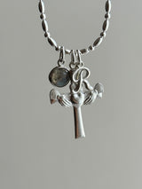 Hand in Heart cross top size 30×21mm 【medium】