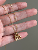 割引対象外K18GP【J】- Dot design - Pendant necklace Chain