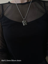 両面刻印【お好きな刻印お入れします】Original Message series - Letter Envelopes pendant top -