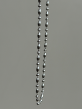 3mm beads chain Necklace 40cm+5cm