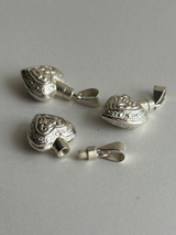 Retro design Heart perfume bottle Pendant Top