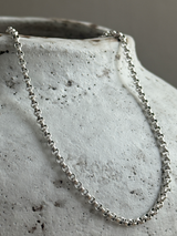 3mm High Dome chain Necklace 40cm,50cm,60cm |シルバー925【セット割引対象外】