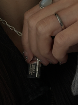 両面刻印【お好きな刻印お入れします】Original Message series - 22.5×13.5mm Letter Envelopes pendant top -