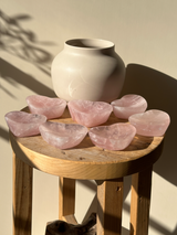 【MOMOMOON】Madagascar Rose quartz Heart Tray【No.12】