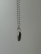 足型・手形 ・オリジナルデータ刻印専用プレート| Nuance Oval plate【厚みあり】シルバー925