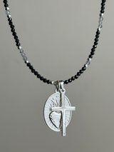 Heart on cross fire Plate