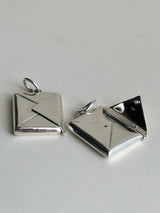 両面刻印【お好きな刻印お入れします】Original Message series - Letter Envelopes pendant top -