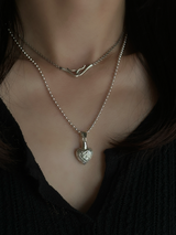 Retro design Heart perfume bottle Pendant Top