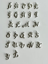 antique alphabet charm