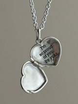 表+内側刻印【お好きな刻印お入れします】hidden message Locket pendant Type:Heart
