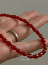 Onyx,Red Onyx Beadsnecklace