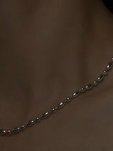 3mm beads chain Necklace 40cm+5cm