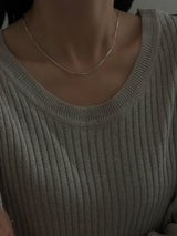 【セット割引対象外】1.5mm幅 リズムチェーンネックレス | 40cm