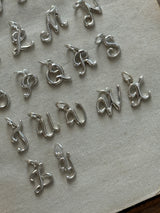 antique alphabet charm|シルバー925|セレクト