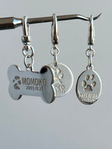 足型・手形 ・オリジナルデータ刻印専用プレート| 薄型 Round plate【軽量】