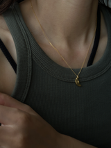 Moon & Sun necklace K18GP