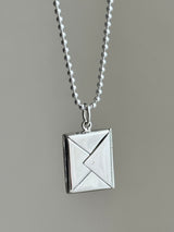 両面刻印【お好きな刻印お入れします】Original Message series - Letter Envelopes pendant top -