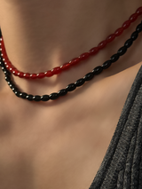 Onyx,Red Onyx Beadsnecklace