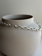 9mm fat oval chain necklace 43cm