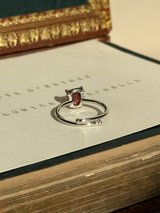 【MOMOMOON】ガーネット ラフカットリング:フリーサイズ| 天然石・鉱石・パワーストーン