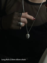 両面刻印【お好きな刻印お入れします】Original Message series - Oval Locket pendant -