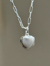 足型・手形 刻印 | Mini Heart Locket pendant top【在庫限り】
