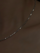 Shiny twistchain Necklace 40cm