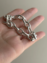 9mm fat oval chain bracelet 19cm