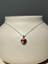 【MOMOMOON】チベット産宝石質アンデシン ハート型 ペンダントトップ | 天然石・鉱石・パワーストーン