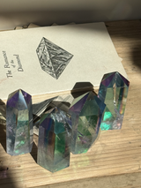 【MOMOMOON】レインボーオーラクリスタル(水晶)ポイント C | 天然石・鉱石・パワーストーン