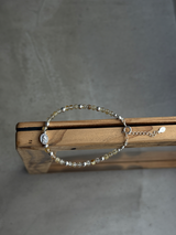 (再入荷)Silver925×天然石|ルチルクォーツとマリア様のブレスレット(Reeplushハンドメイド)