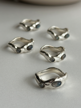 Labradorite combination bumpy Ring