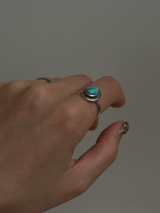 Turquoise Oval Ring/16号