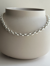 7.5mm fat oval chain necklace 45.5cm