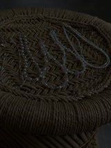 Crystal×silver Ball beads necklace