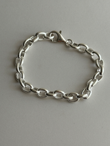 7.5mm fat oval chain bracelet 19cm