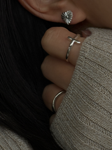 Radiant Heart Stud pierce | silver925 |超軽量ピアス